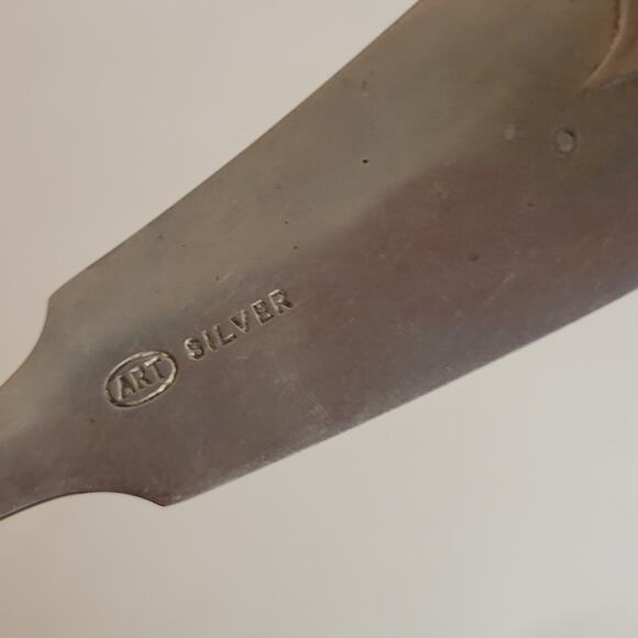 Vintage Art Silver ladle 11" long - Picture 9 of 12